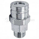 Enchufe rápido hidráulico frenado macho 1/2"