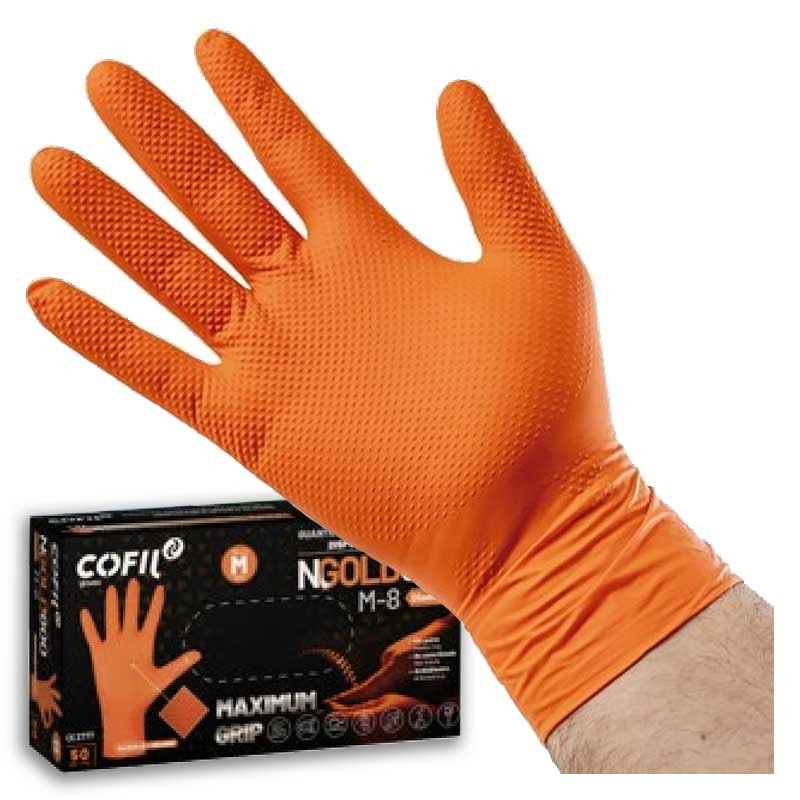 Guantes de nitrilo diamantado 8 micras