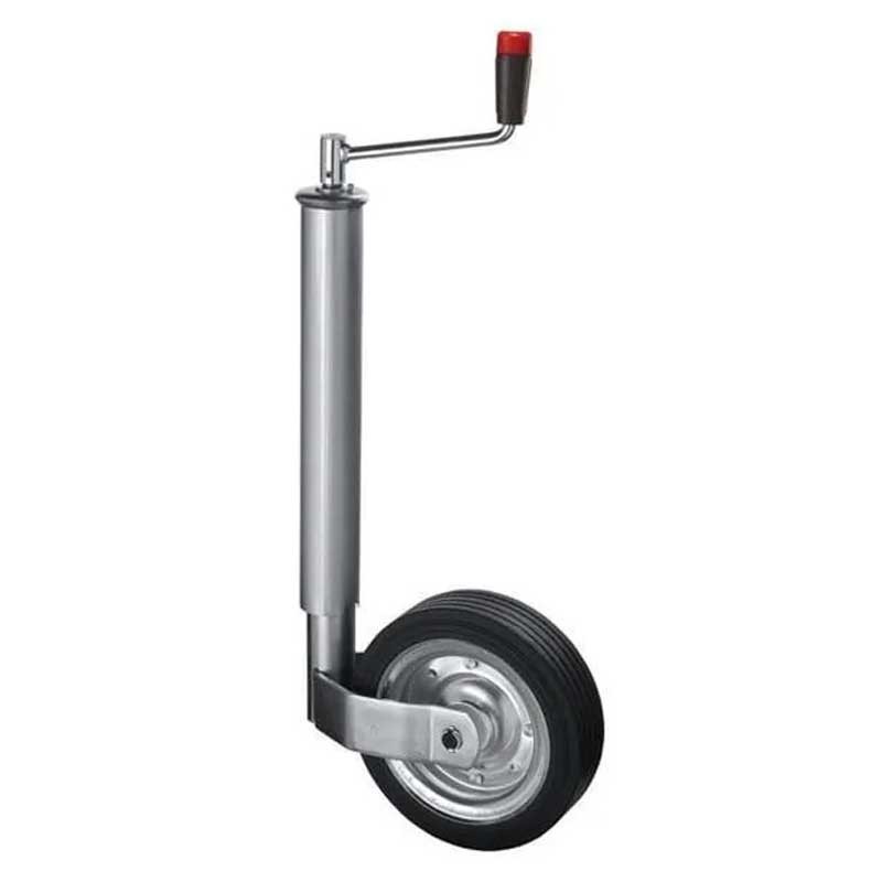 Pie apoyo rueda jockey de 60 mm - 400 kg