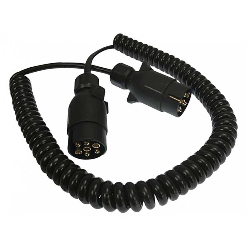 Conexión espiral 7 hilos corta 2 clavijas