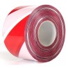 Cinta de baliza blanca/roja 70 mm x 200 m