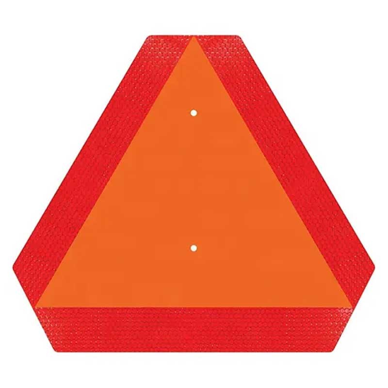 Placa reflectante vehículo lento