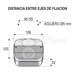 Piloto trasero 4 funciones
